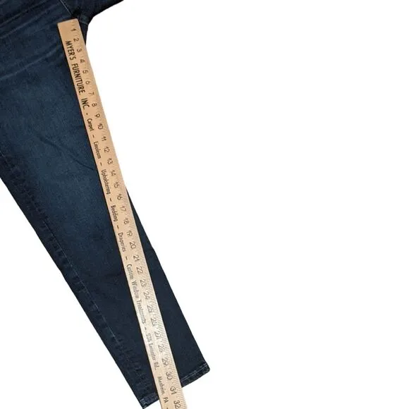 Madewell 9&quot; highrise skinny J9493 button front jeans size 36T