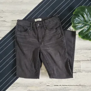 Madewell| 9&quot; Mid Rise Skinny Jeans Black Sea Size 27