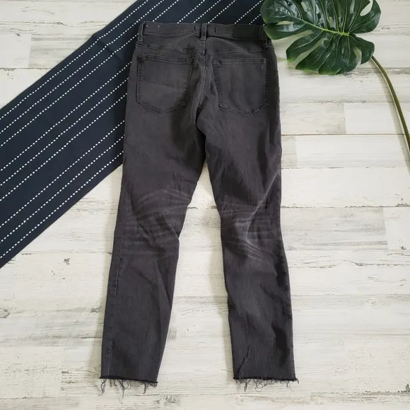Madewell| 9&quot; Mid Rise Skinny Jeans Black Sea Size 27