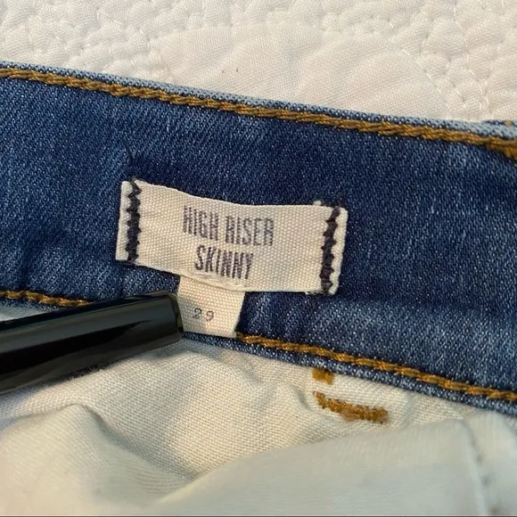 Madewell High Riser Skinny Blue Jeans - 29