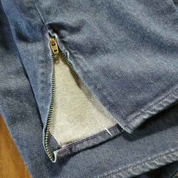 Madewell Size 28/10 Jeans Skinny Ankle Cotton Blue Denim Zipper Hem Mid Rise