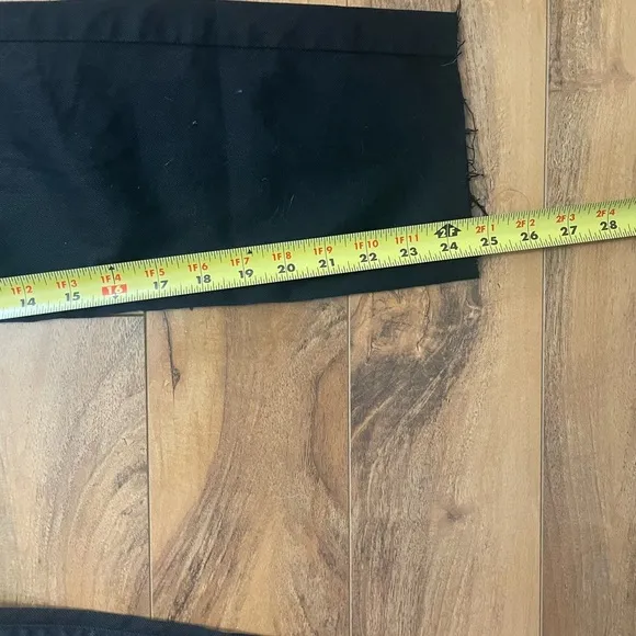 Maje Patchy Black Suede Leather Denim Jeans size 40