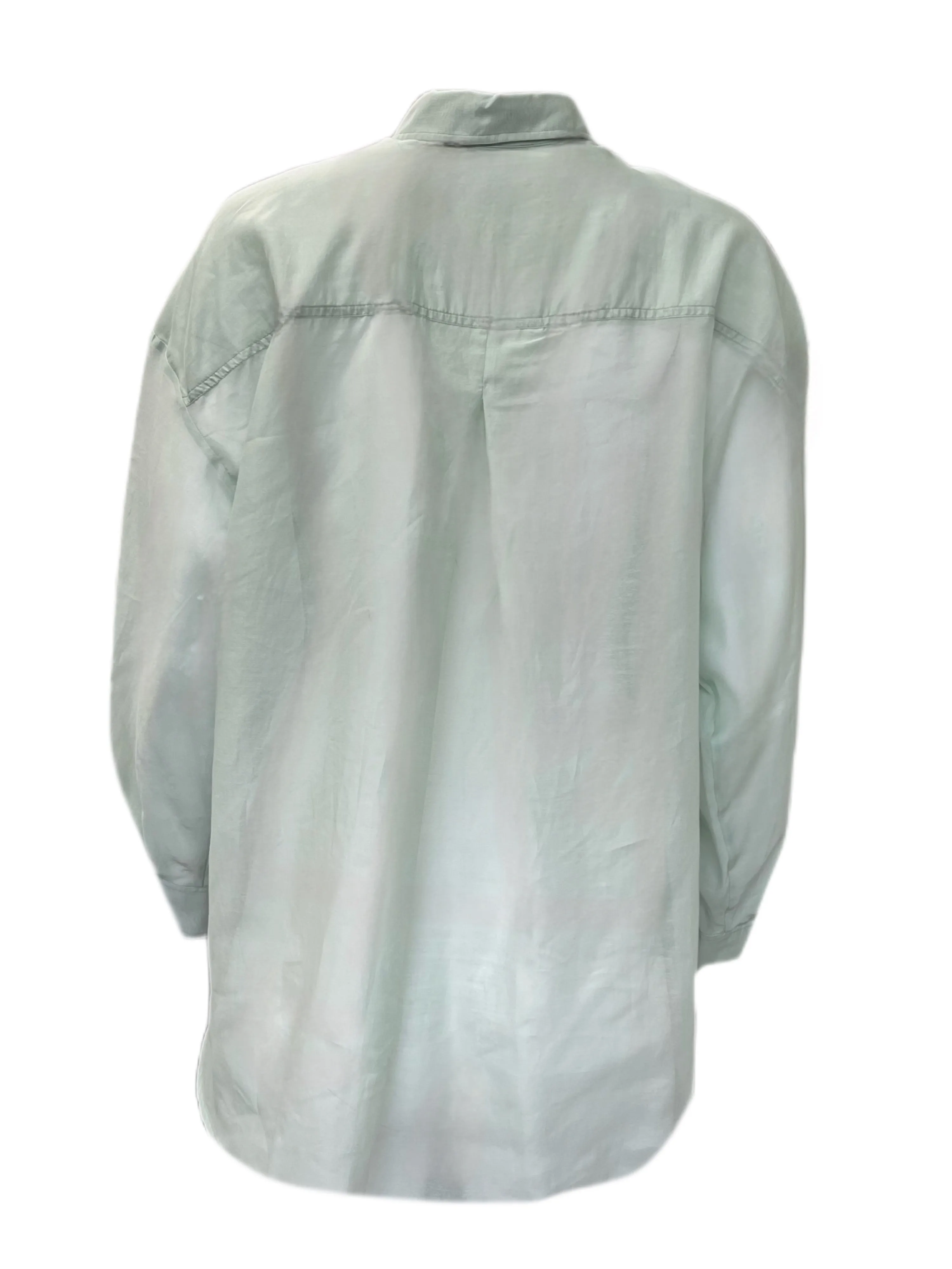 Marella By Max Mara Women's Pastel Green Liseur Button Down Shirt Size 0 NWT