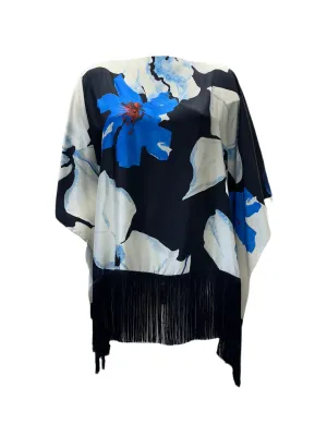 Marina Rinaldi Women's Black Segno Pullover Blouse One Size NWT