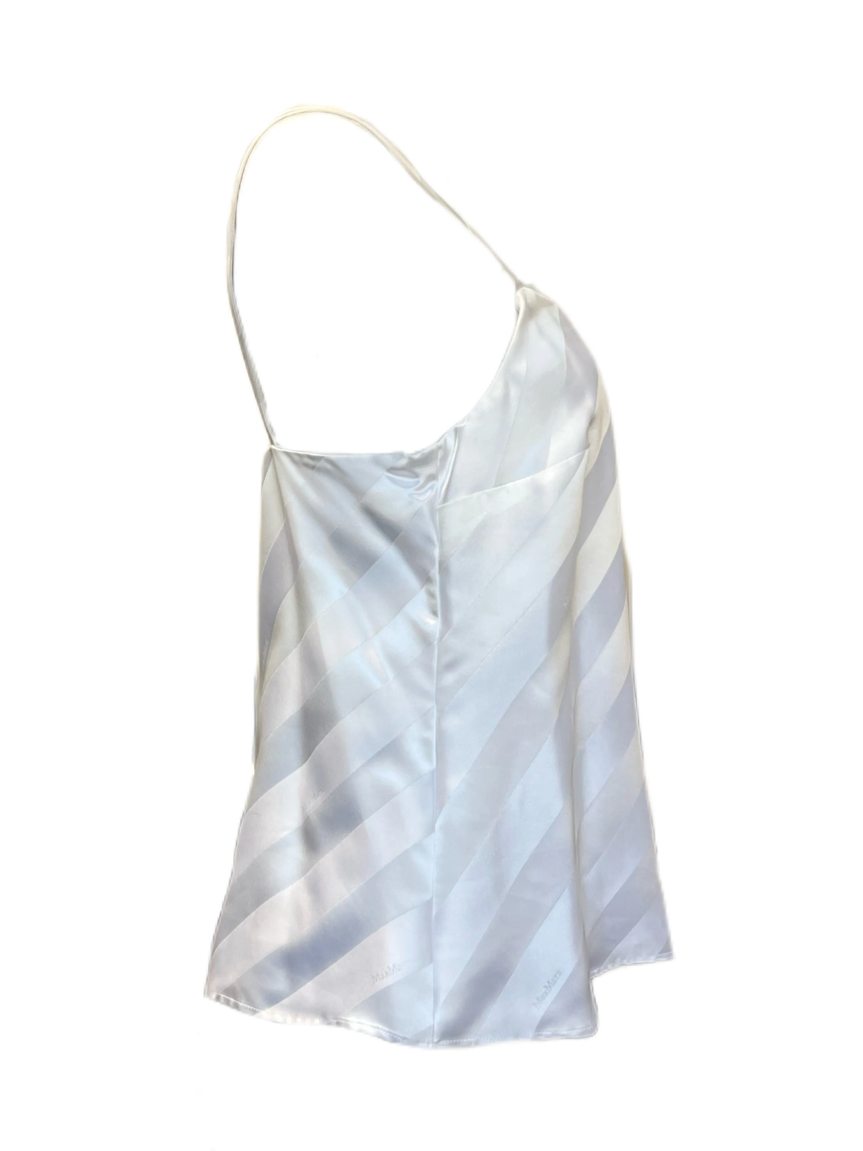 Max Mara Women's White Aedi Sleeveless Silk Top Size 8 NWT
