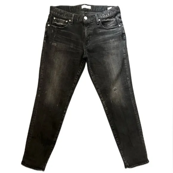 MOUSSY Vintage Black Distressed Jeans