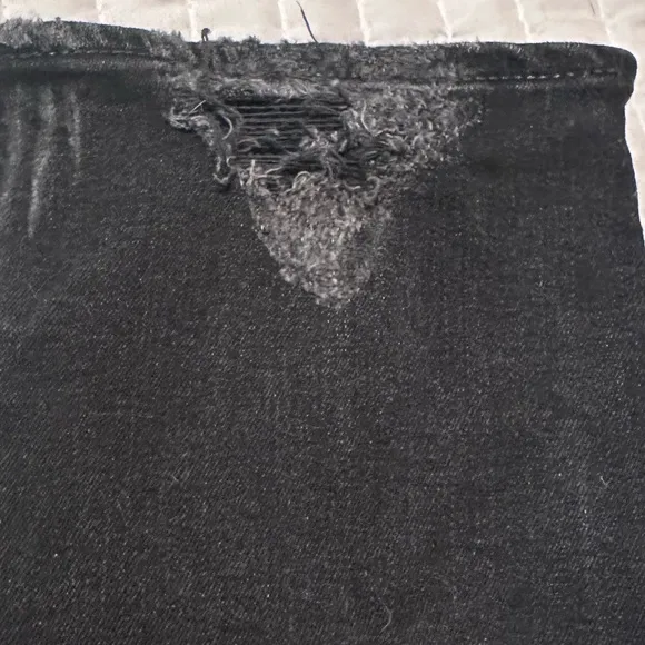 MOUSSY Vintage Black Distressed Jeans