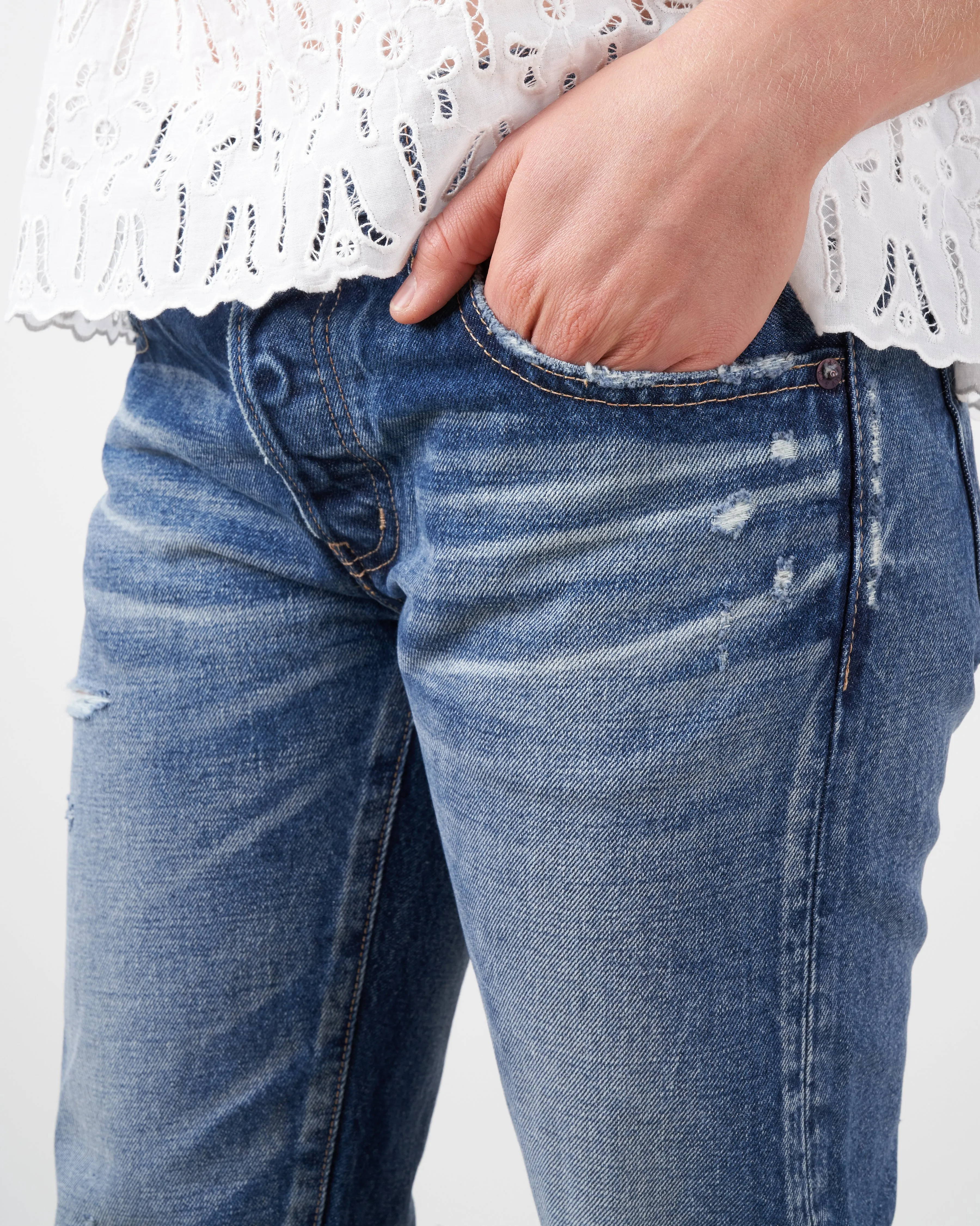 mv kelley tapered jean - dark blue