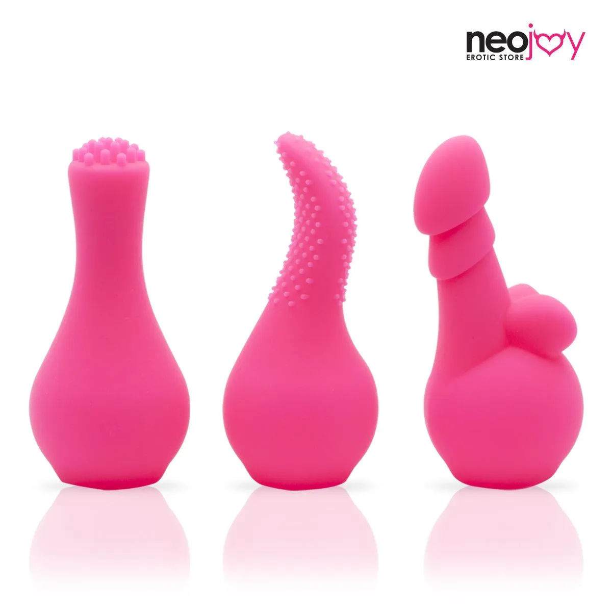Neojoy Silicone Vibrator Sleeves - Wand Vibrator Attachments