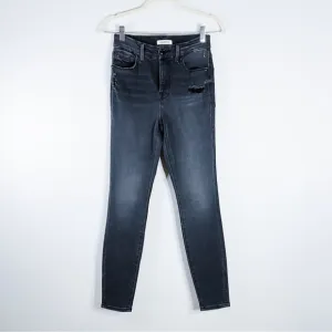 NEW Good American - Good Legs Black Distressed Skinny Jeans