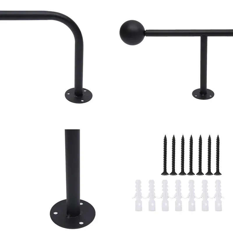 NEW Retails $130 Aigan 0.6'' Metal Wall Mounted Clothes Rack