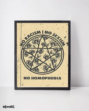 No racism, no sexism, no homophobia posters