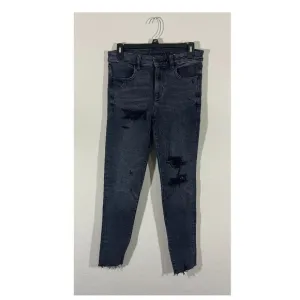 NWOT American Eagle Women's High Rise Distressed Black Jeans Size 6