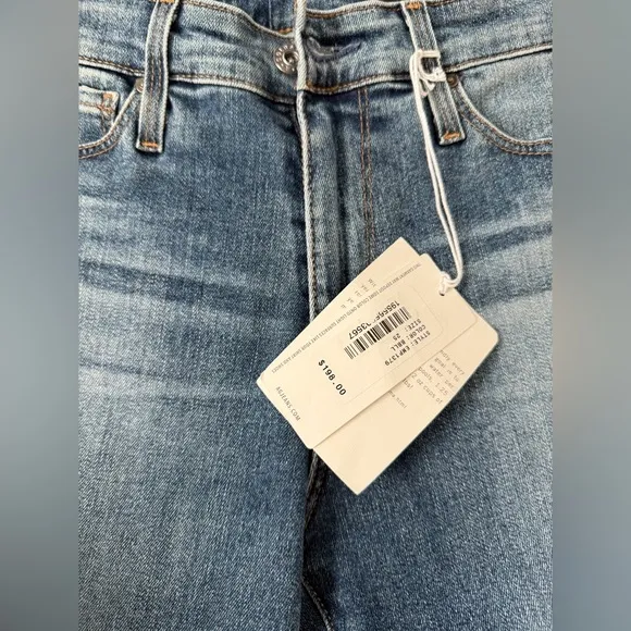 NWT $195 AG Jeans Farrah skinny blue woman Sz 25