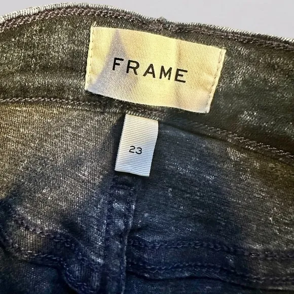 NWT FRAME Denim ‘Le High Skinny’ Jeans in “Dean” Wash Size 23 Celeb Favorite