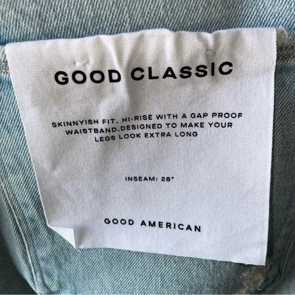 NWT Good American Good Classic Jeans Size: 16 High Rise w/‎ Gap Proof Waistband