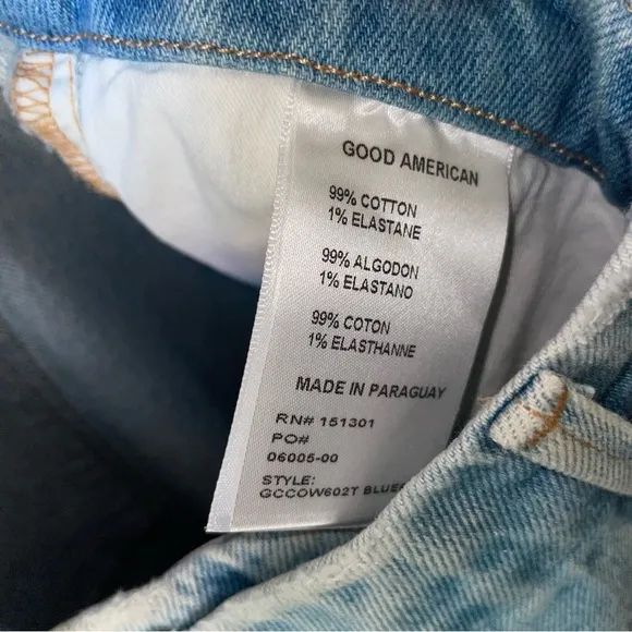 NWT Good American Good Classic Jeans Size: 16 High Rise w/‎ Gap Proof Waistband