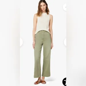 NWT Joe’s Jeans The Lucia High Rise Wide Leg Ankle Weightless Khaki Green Sz 29