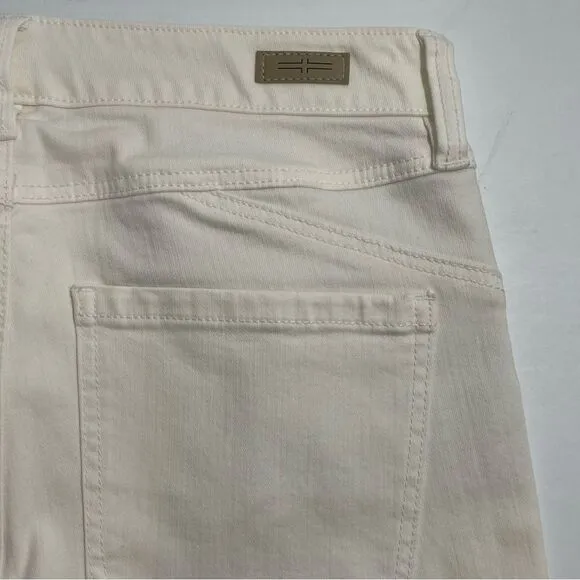 NWT Liverpool Ivory Cream Porcelain Hugger Piper Ankle Skinny Jeans Size 4 / 27