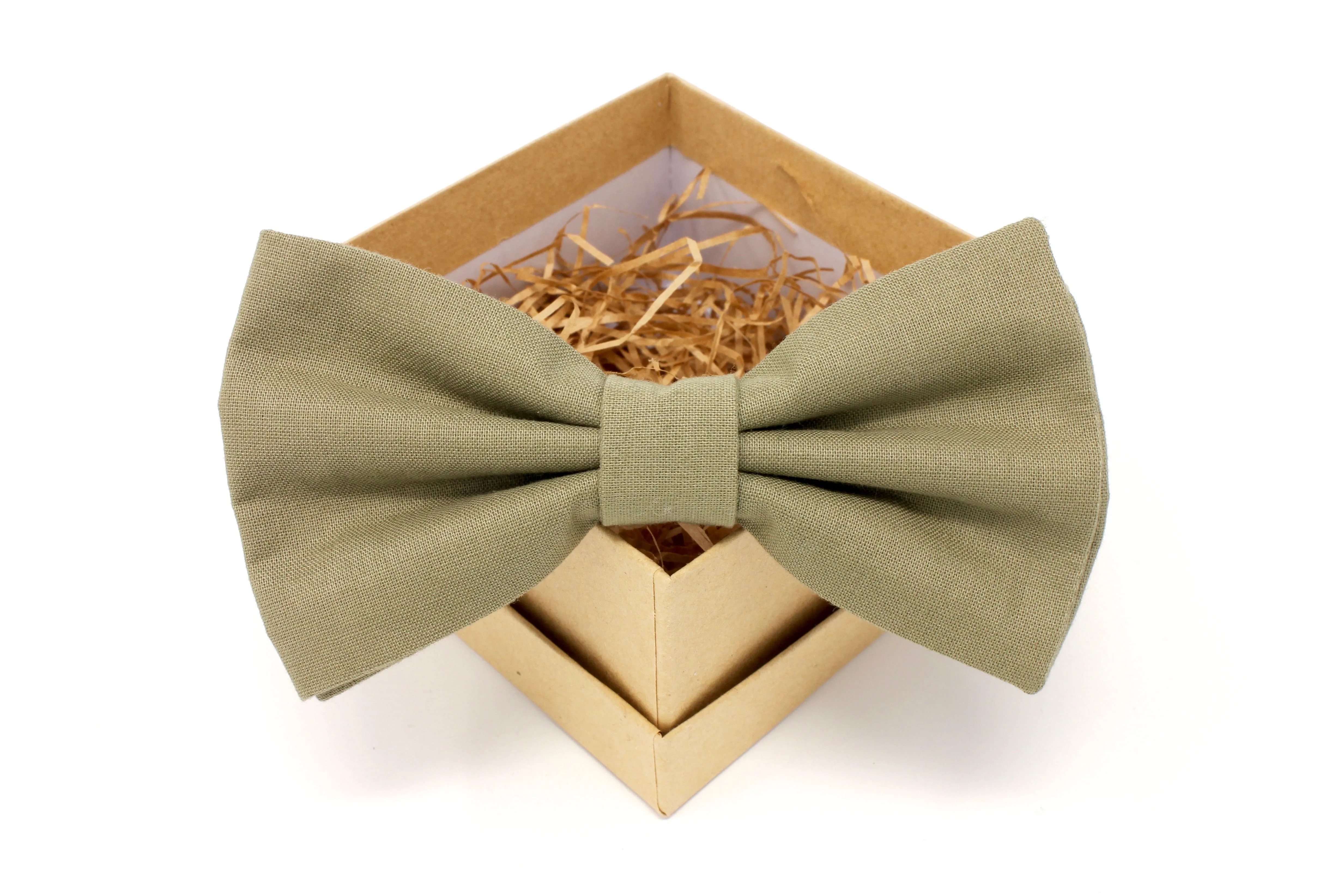 Olive Green Bow Tie