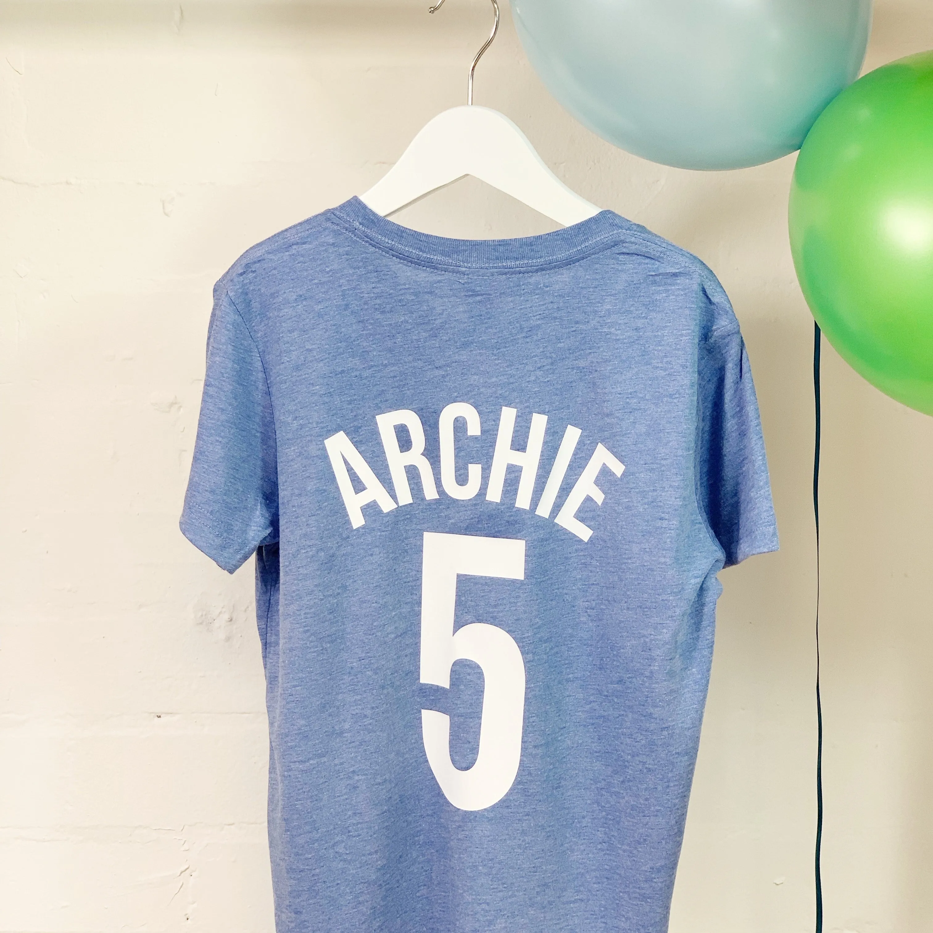 Personalised Birthday T Shirt Football Style