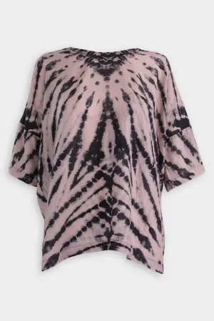 Petal Butterfly Vintage Washed Silk Boxy Tee
