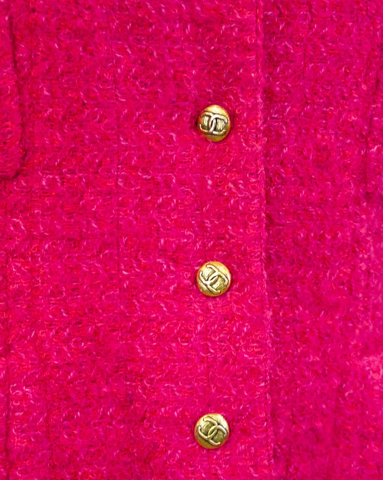 Pink Bouclé Haute Couture Coat/Dress