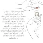 Qudo Bottone 10mm Silver Topper - Light Silk