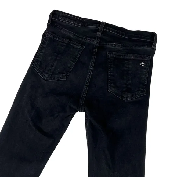 rag &amp; bone High Rise Skinny Black Jeans