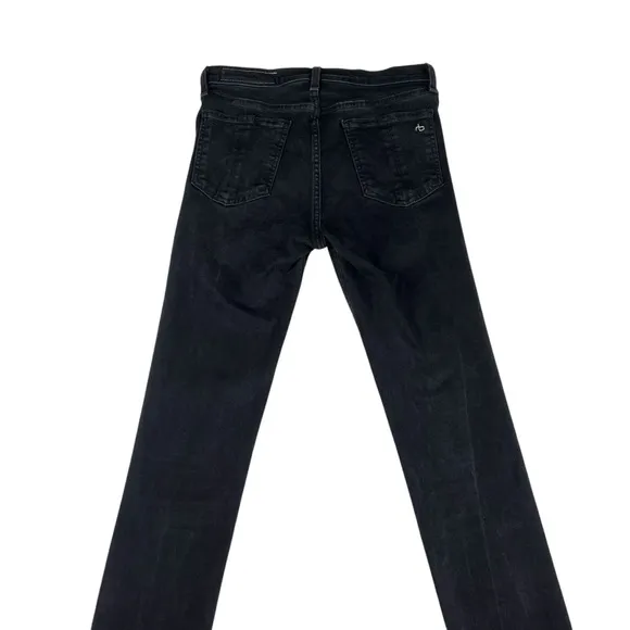 rag &amp; bone High Rise Skinny Black Jeans