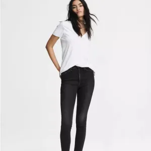 rag &amp; bone High Rise Skinny Black Jeans