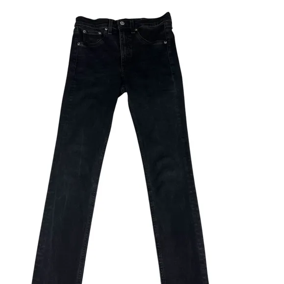 rag &amp; bone High Rise Skinny Black Jeans
