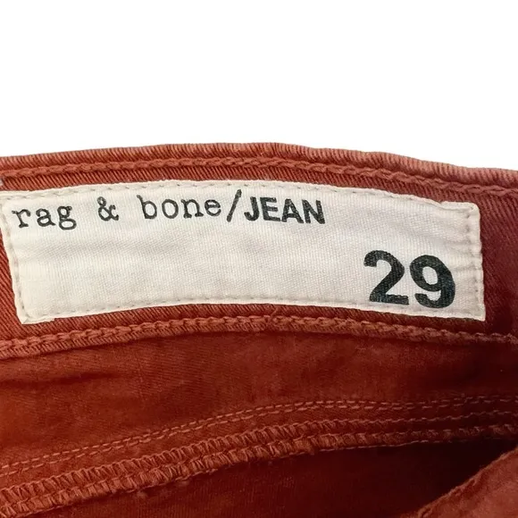 Rag &amp; Bone Legging Skinny Jeans in Rust | 29