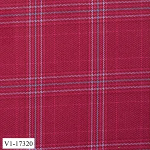 Red with Light Blue Check Suit