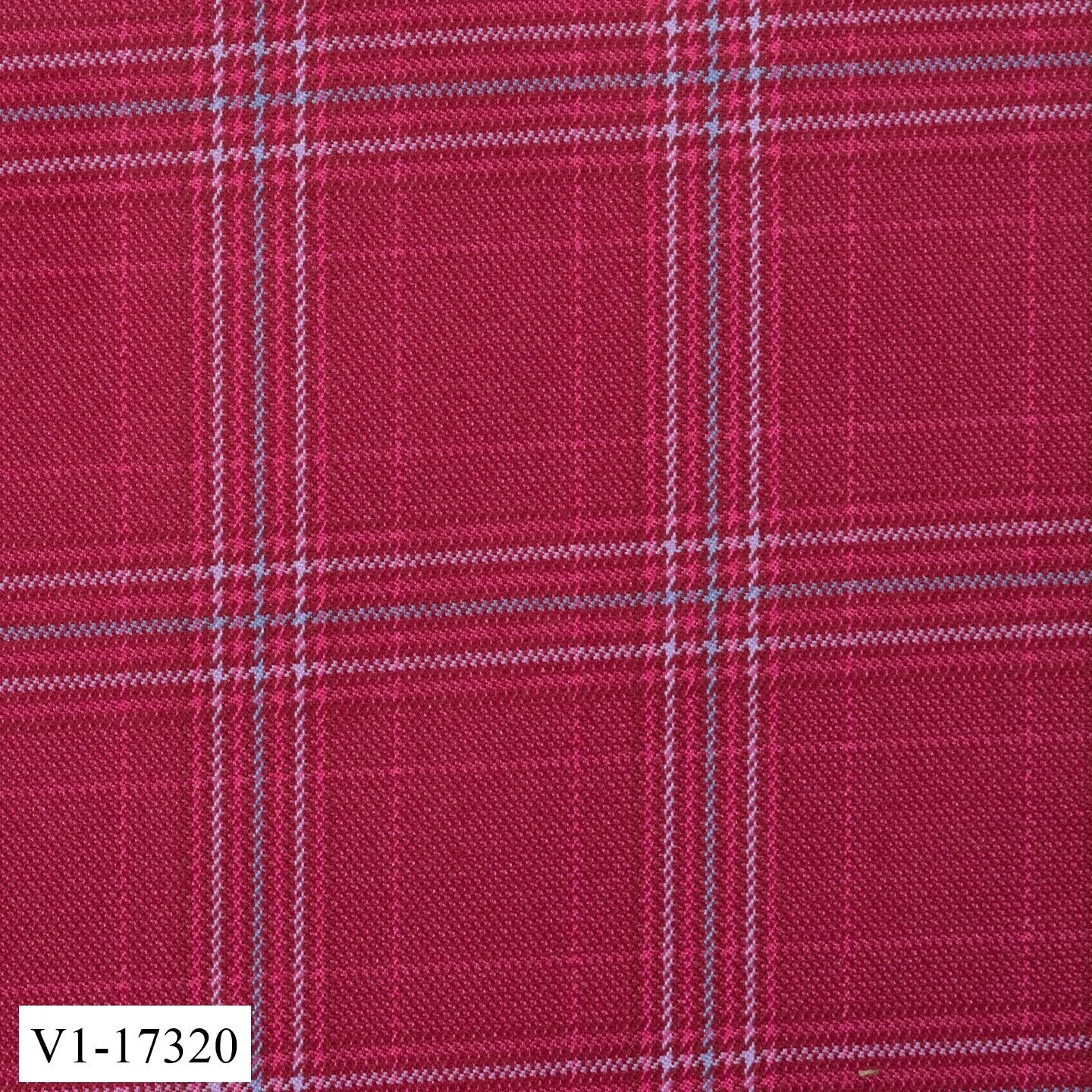 Red with Light Blue Check Suit