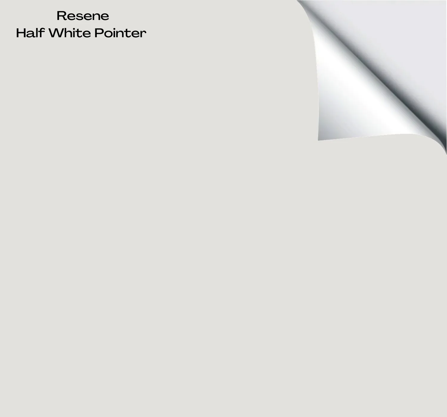 Resene Half White Pointer