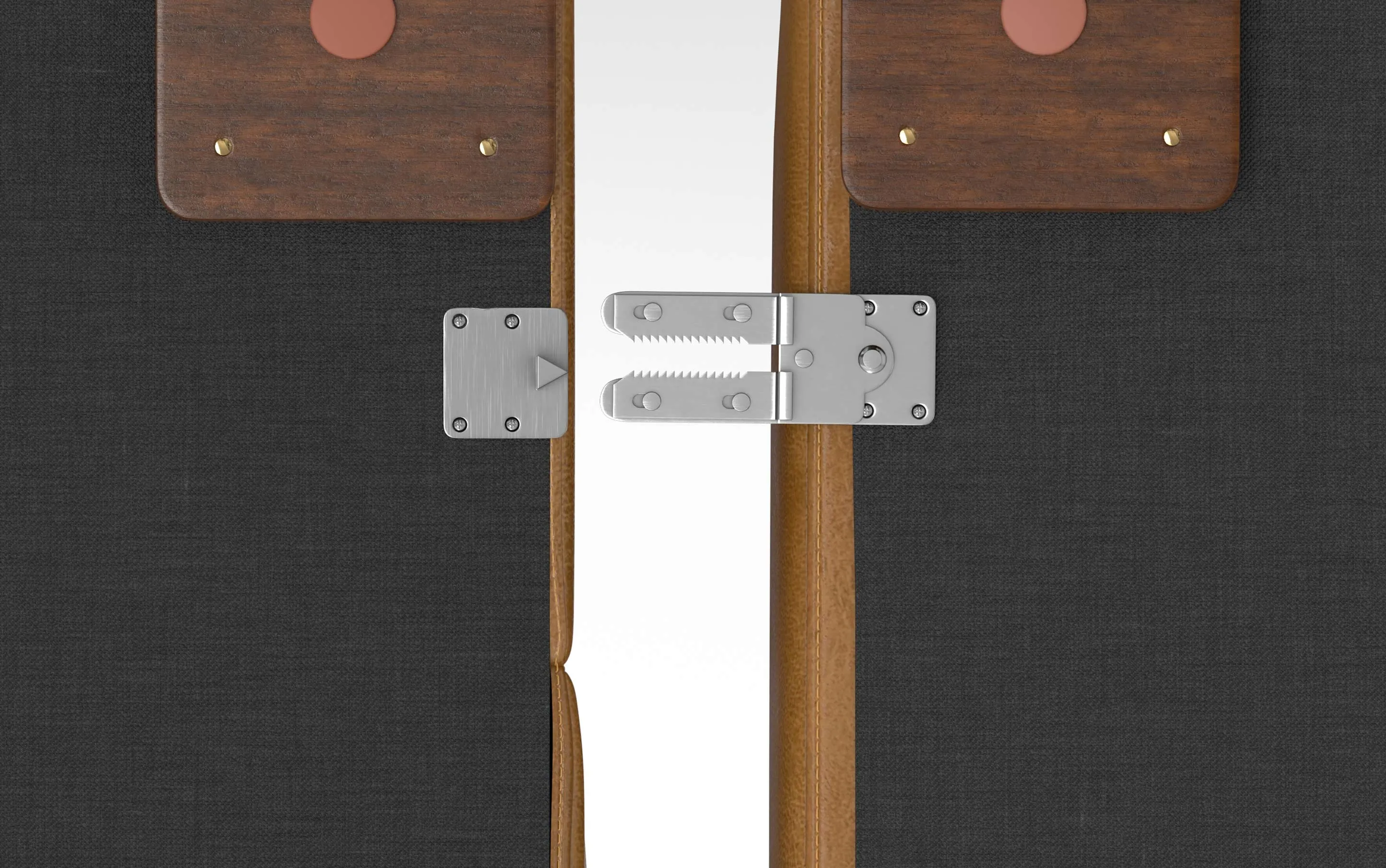 Rex Right Sectional and Ottoman in Genuine Leather