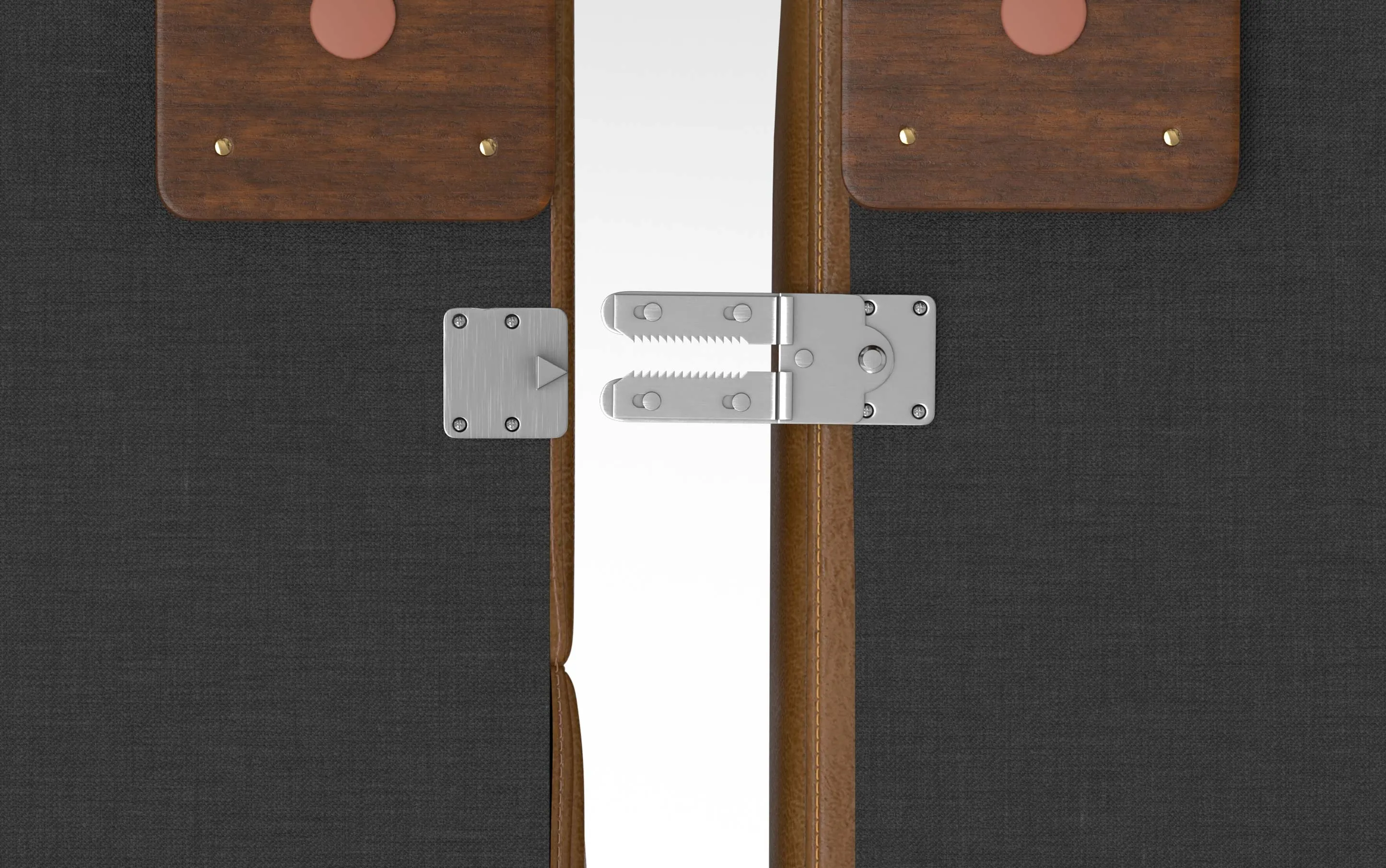 Rex Right Sectional and Ottoman in Genuine Leather