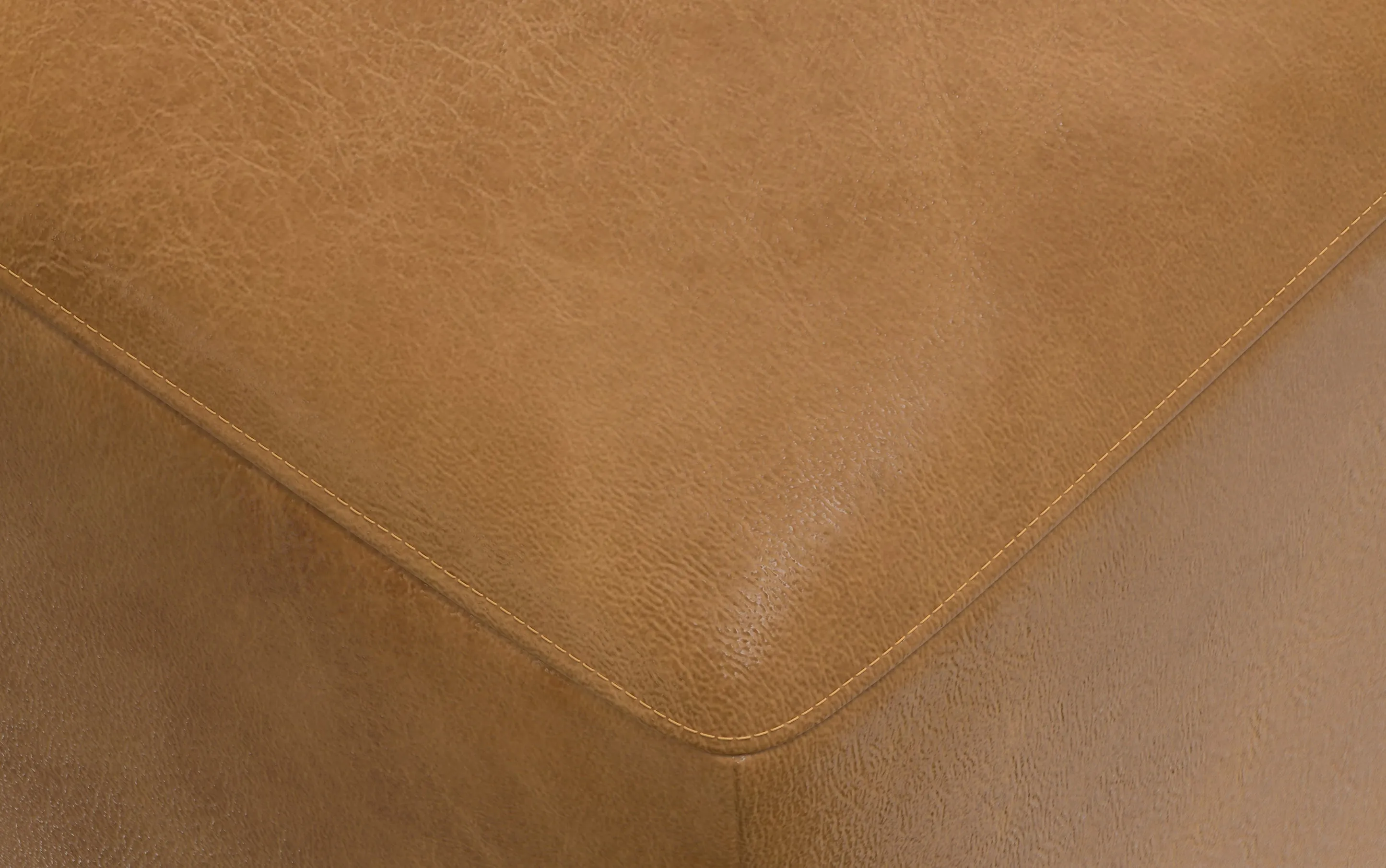 Rex Right Sectional and Ottoman in Genuine Leather