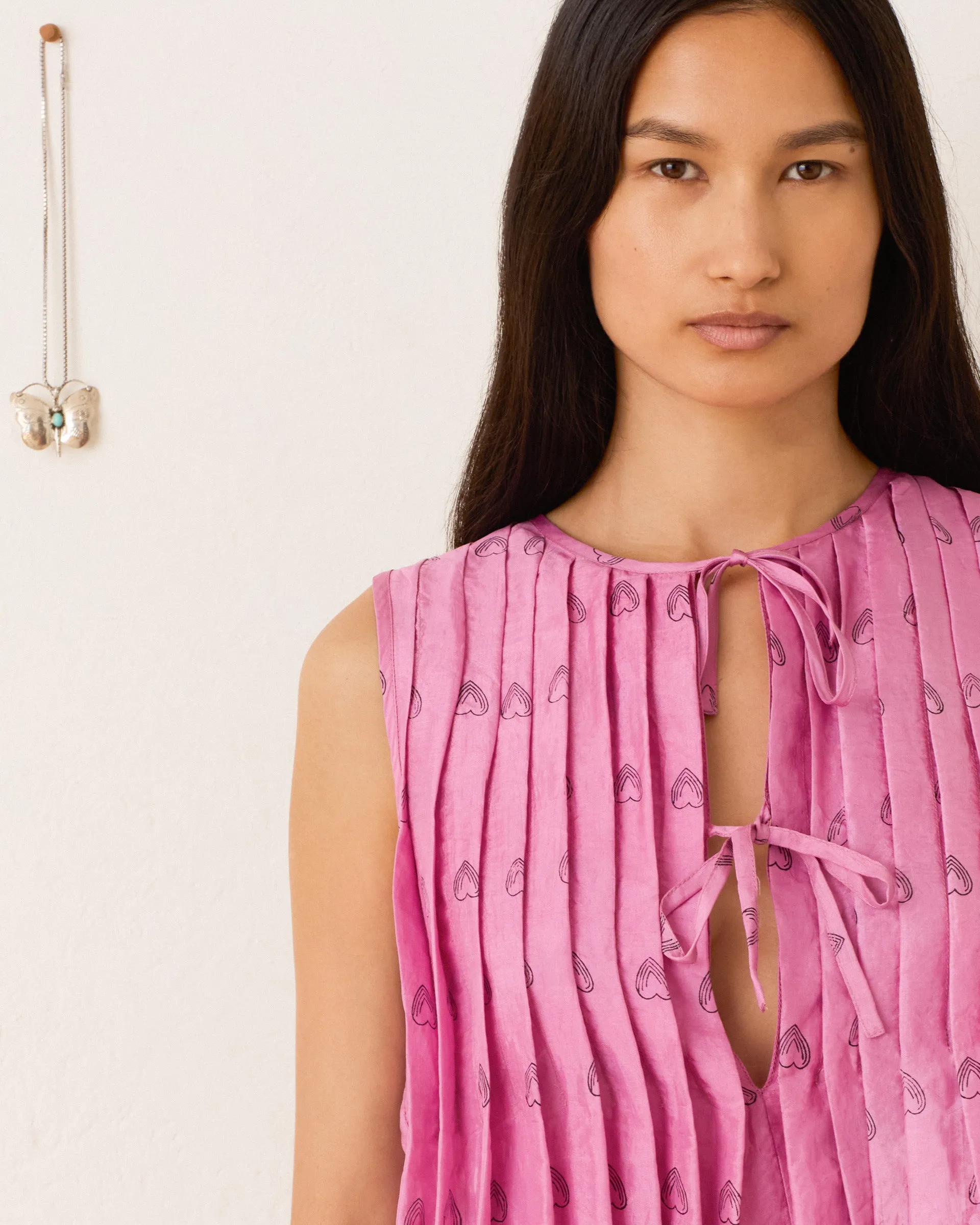 Rhoe Fuchsia Heart Top