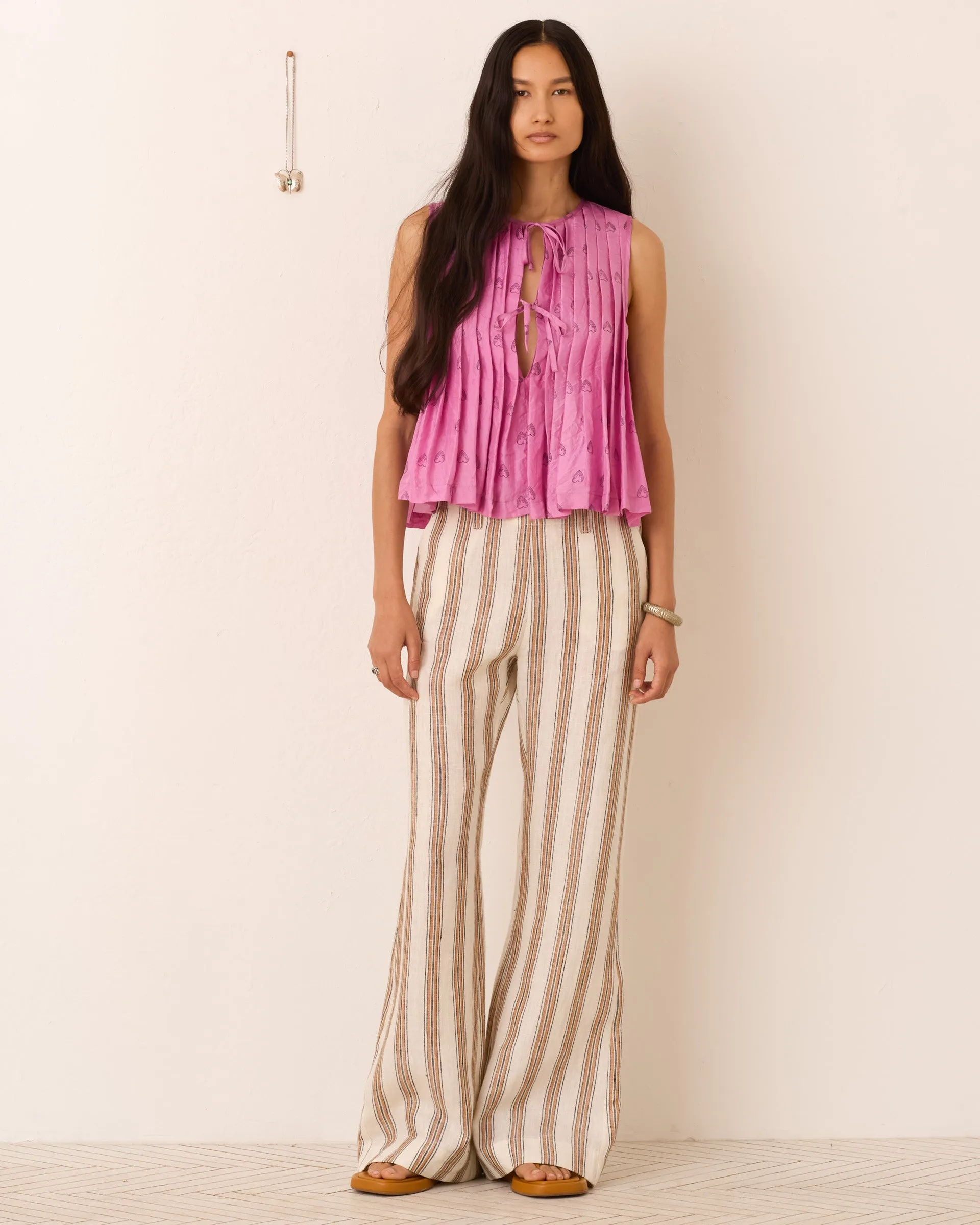 Rhoe Fuchsia Heart Top