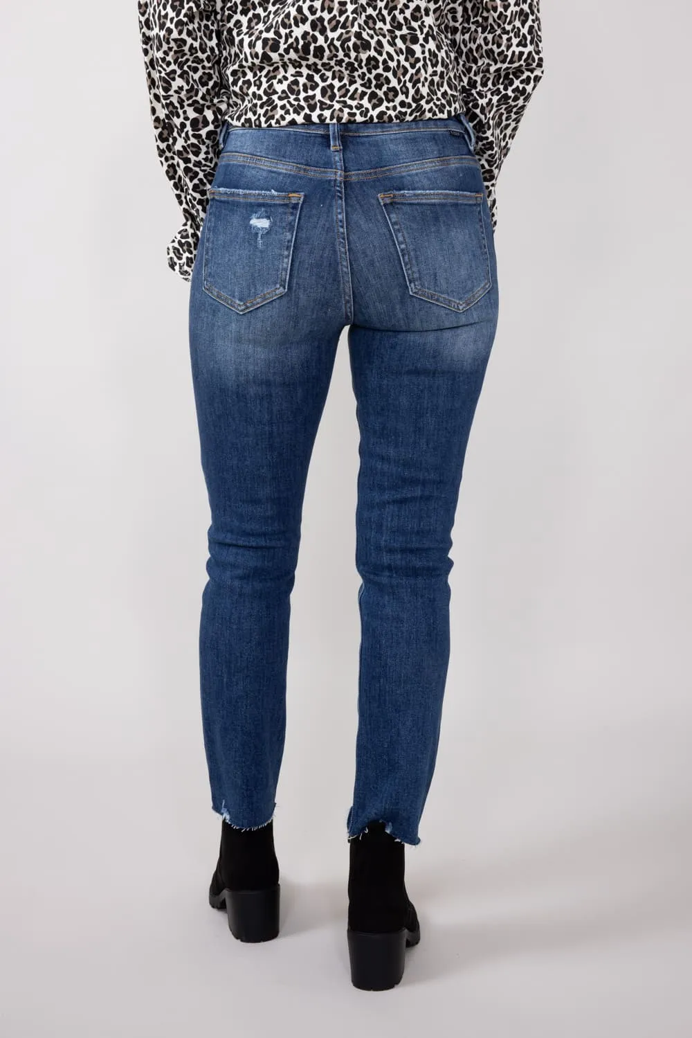 Risen High-Rise Skinny Jeans for Women | RDP5569-MD