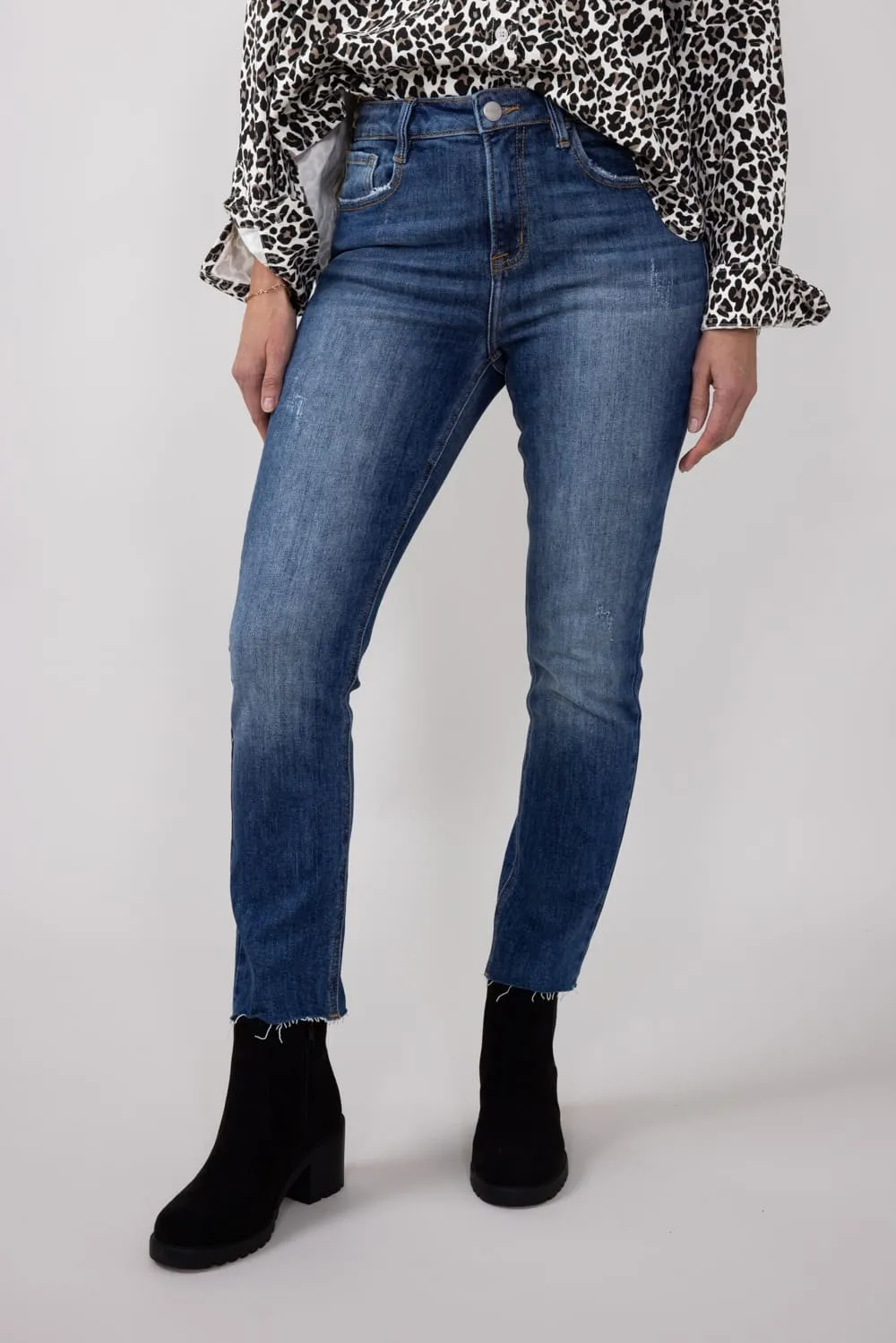 Risen High-Rise Skinny Jeans for Women | RDP5569-MD