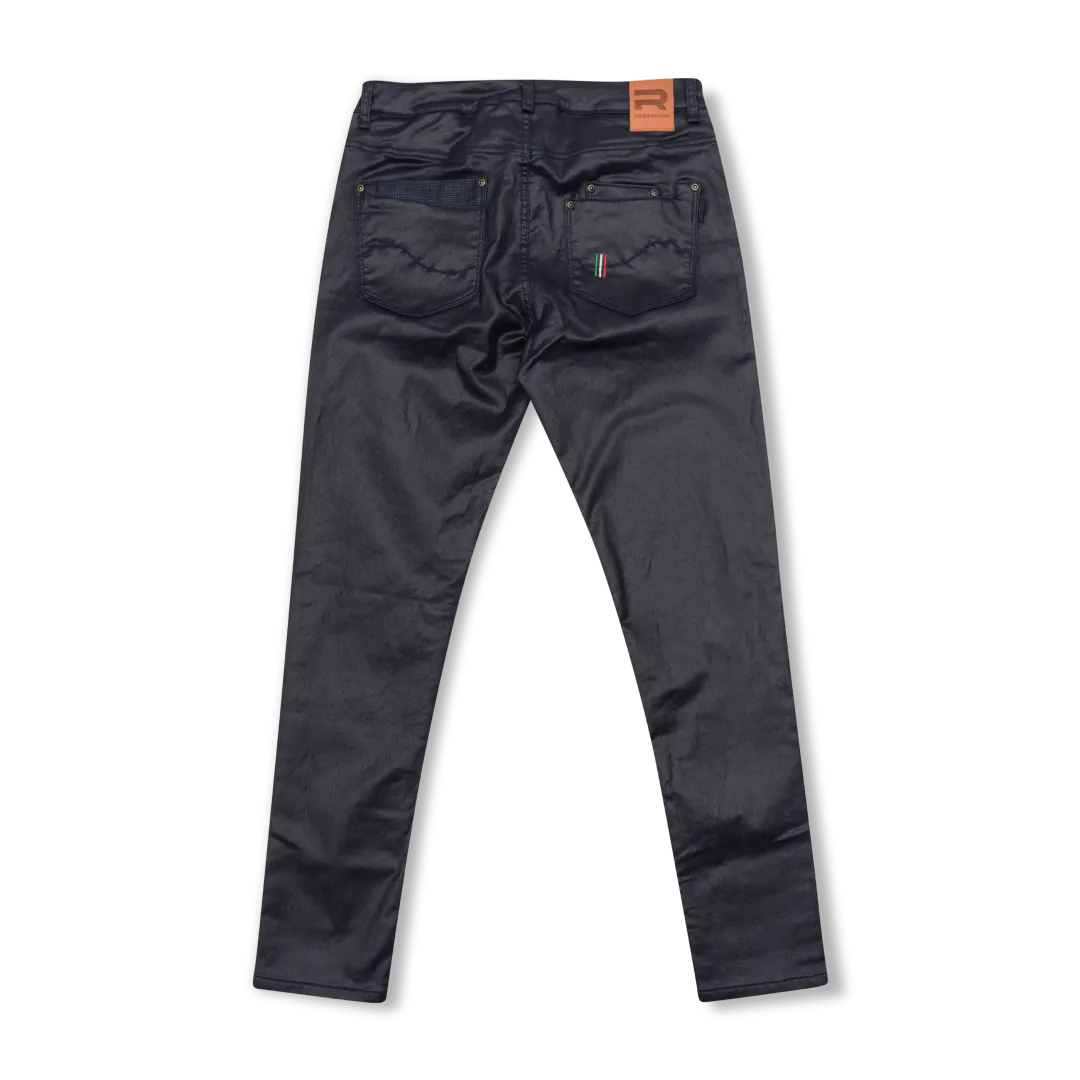 Rossimoda Indigo Waxed Denim Jeans Skinny