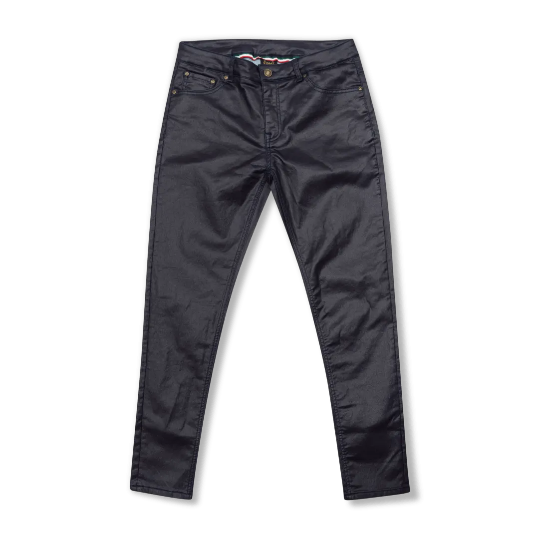 Rossimoda Indigo Waxed Denim Jeans Skinny