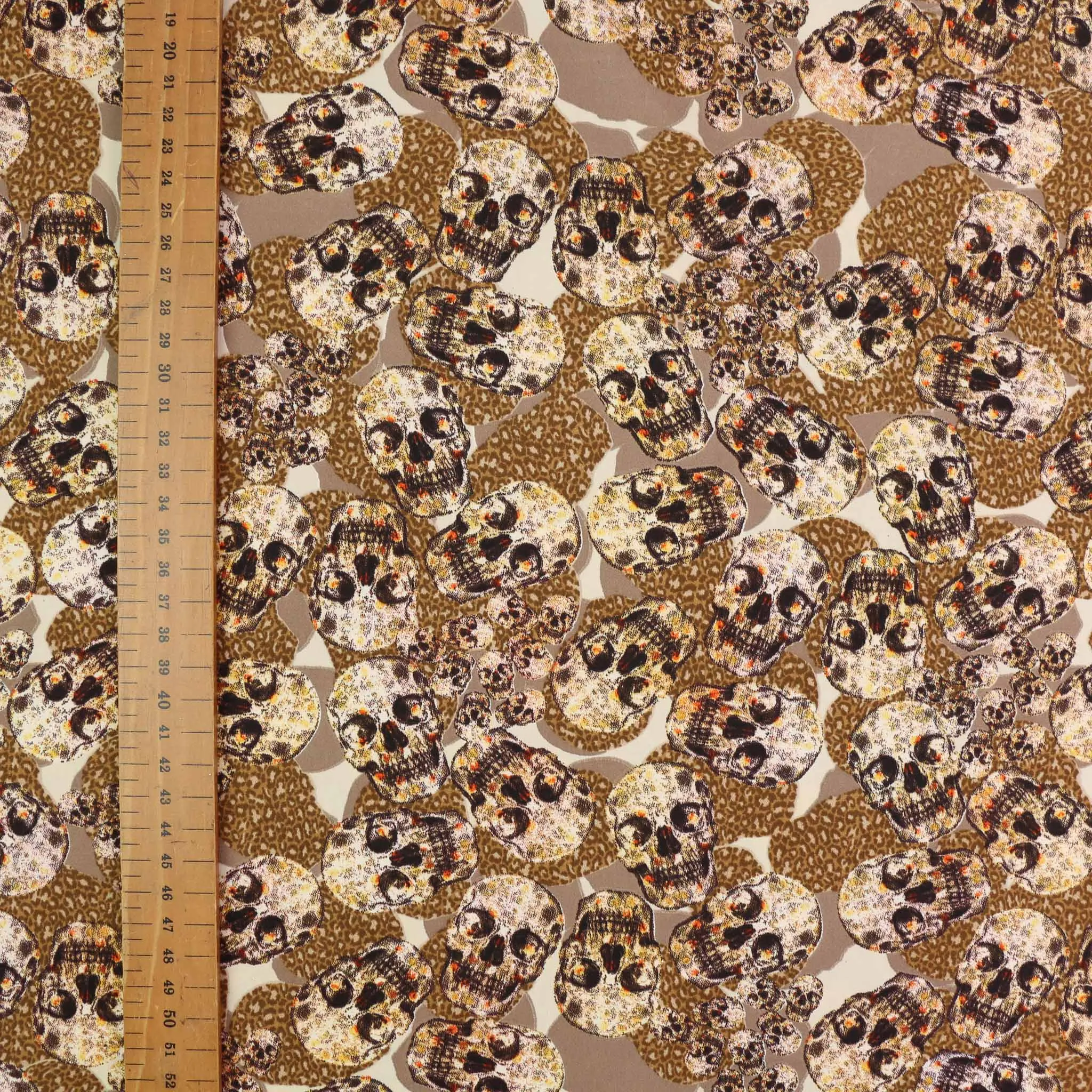 Royal Micro Satin Fabric - Beige, blue, purple