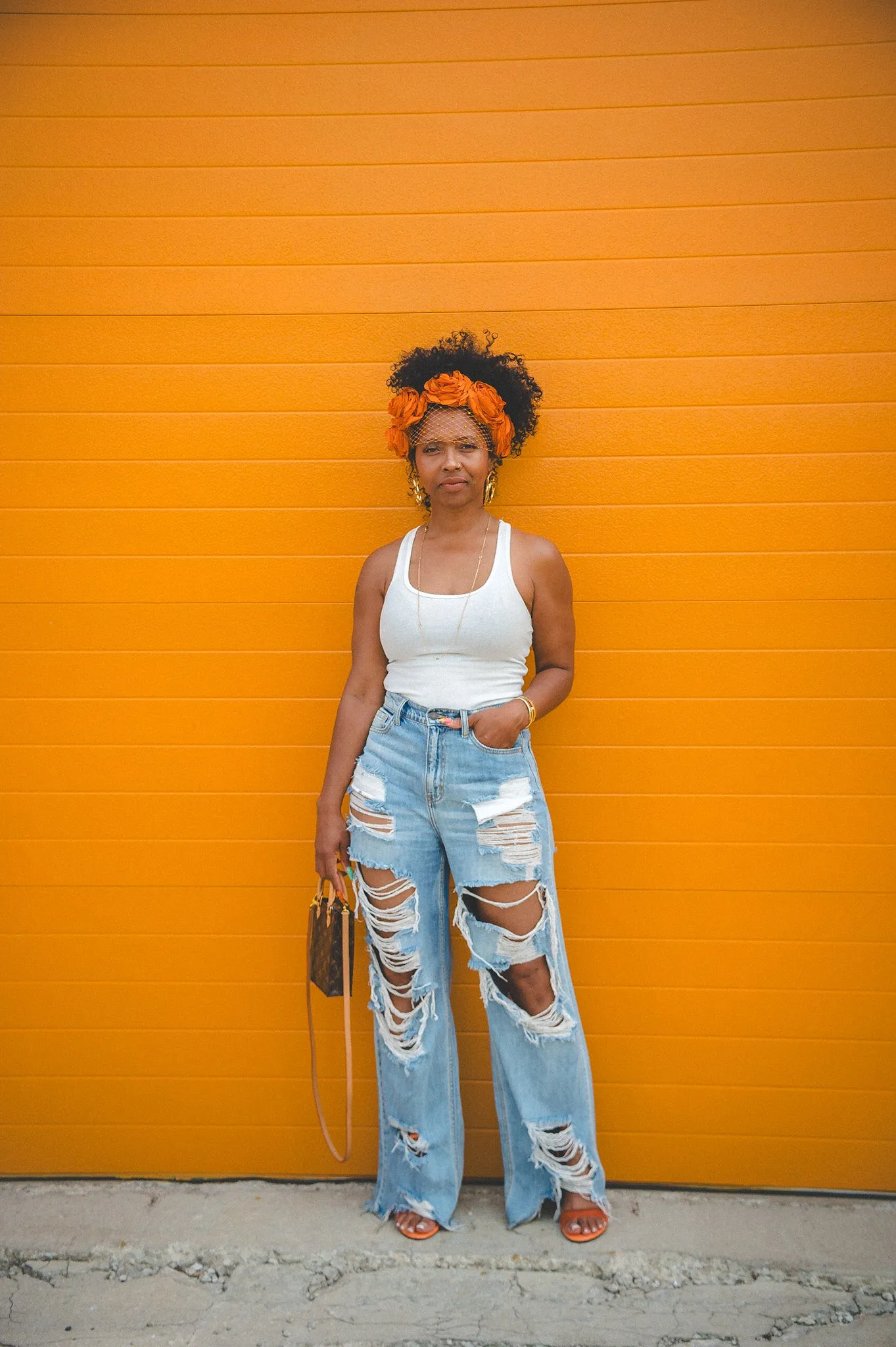 SALE-DISTRESSED HIGH RISE JEANS- AVAILABLE UP TO SIZE 13
