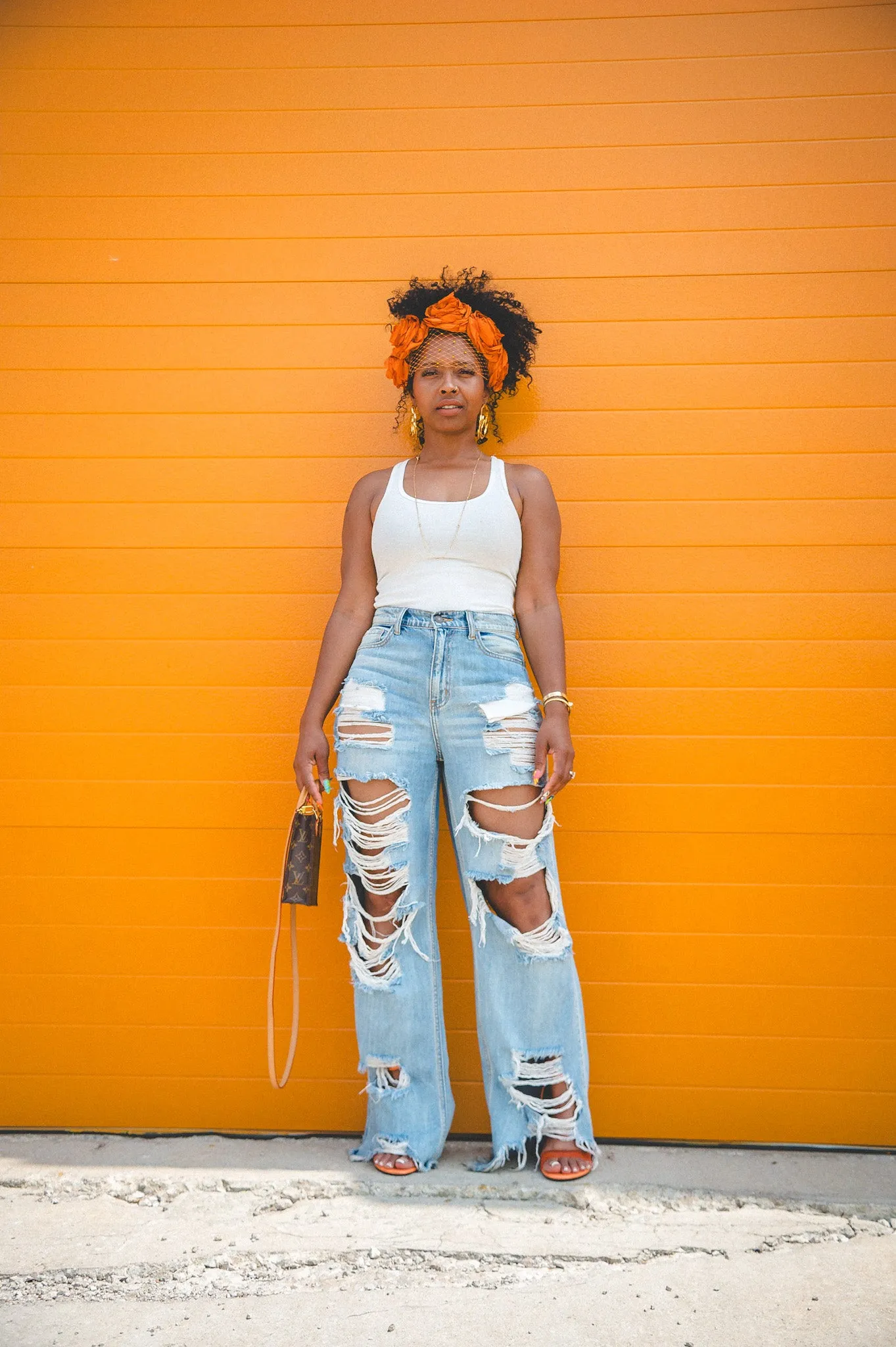SALE-DISTRESSED HIGH RISE JEANS- AVAILABLE UP TO SIZE 13