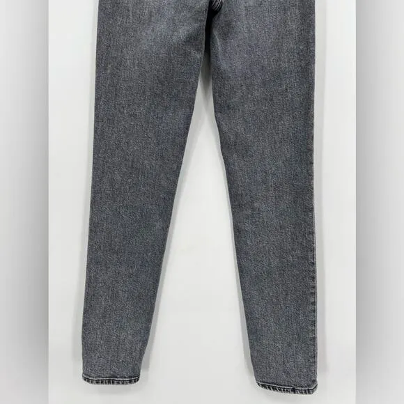 SLVRLAKE Beatnik High Rise Skinny Jeans Slim Harvest Moon Black Gray Grey 24