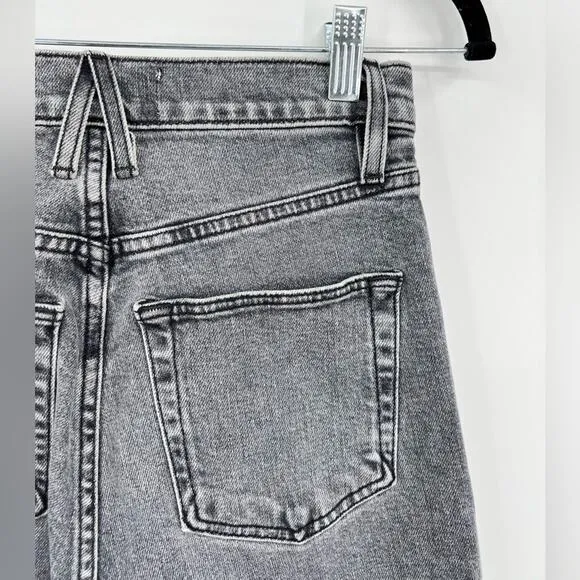 SLVRLAKE Beatnik High Rise Skinny Jeans Slim Harvest Moon Black Gray Grey 24